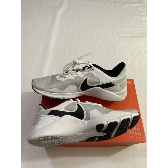 New Mens Size 12 White Black Nike Legend Essential 2 Training Shoes CQ9356 002 main image 5